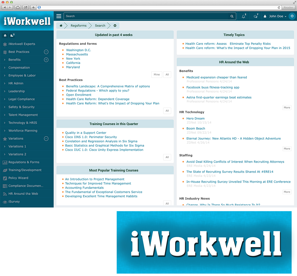Logo Design by YasseralwanOIHS for iWorkwell, Inc. | Design #4152943