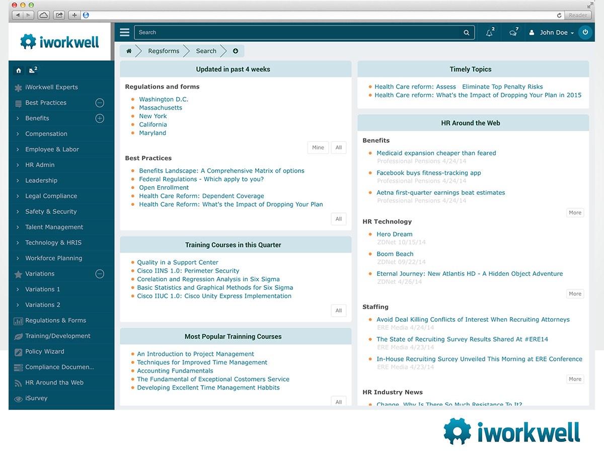 Logo Design by ArtTank for iWorkwell, Inc. | Design #4103354