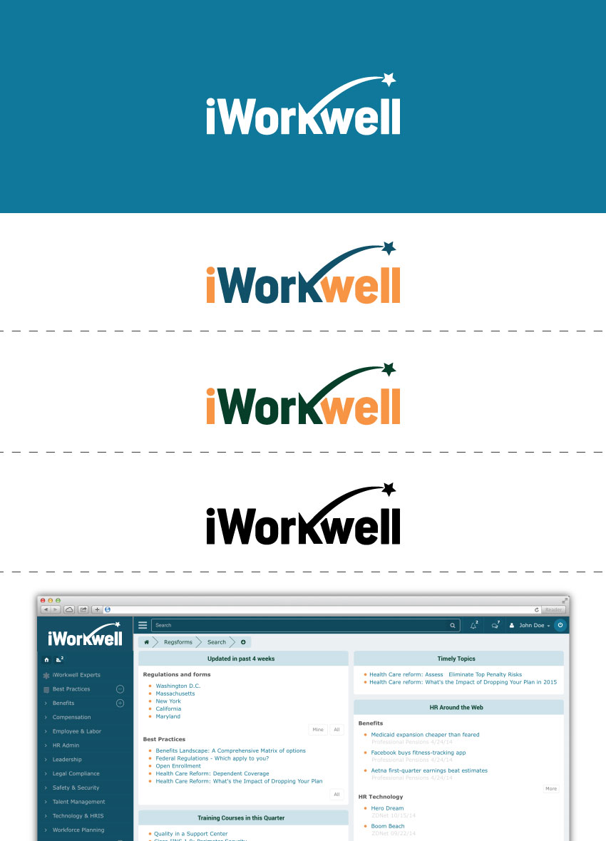Logo Design by Mokora for iWorkwell, Inc. | Design #3897865