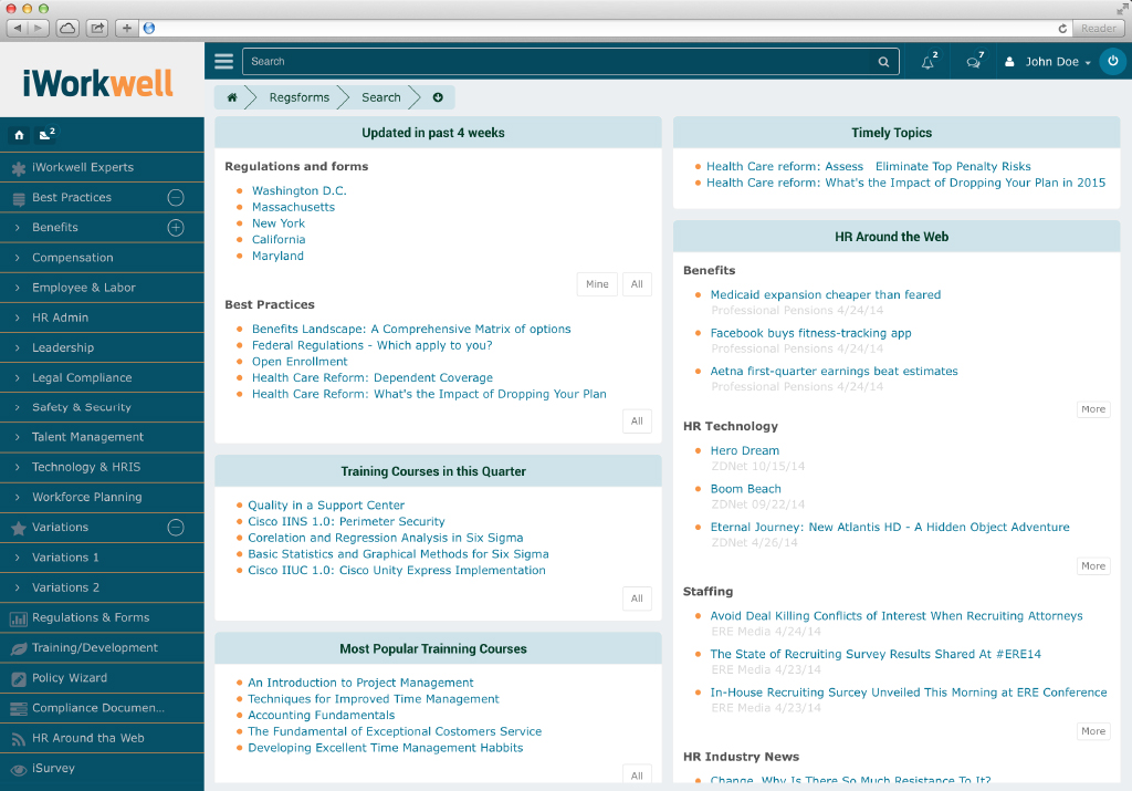 Logo-Design von creative.visuals für iWorkwell, Inc. | Design #3949651