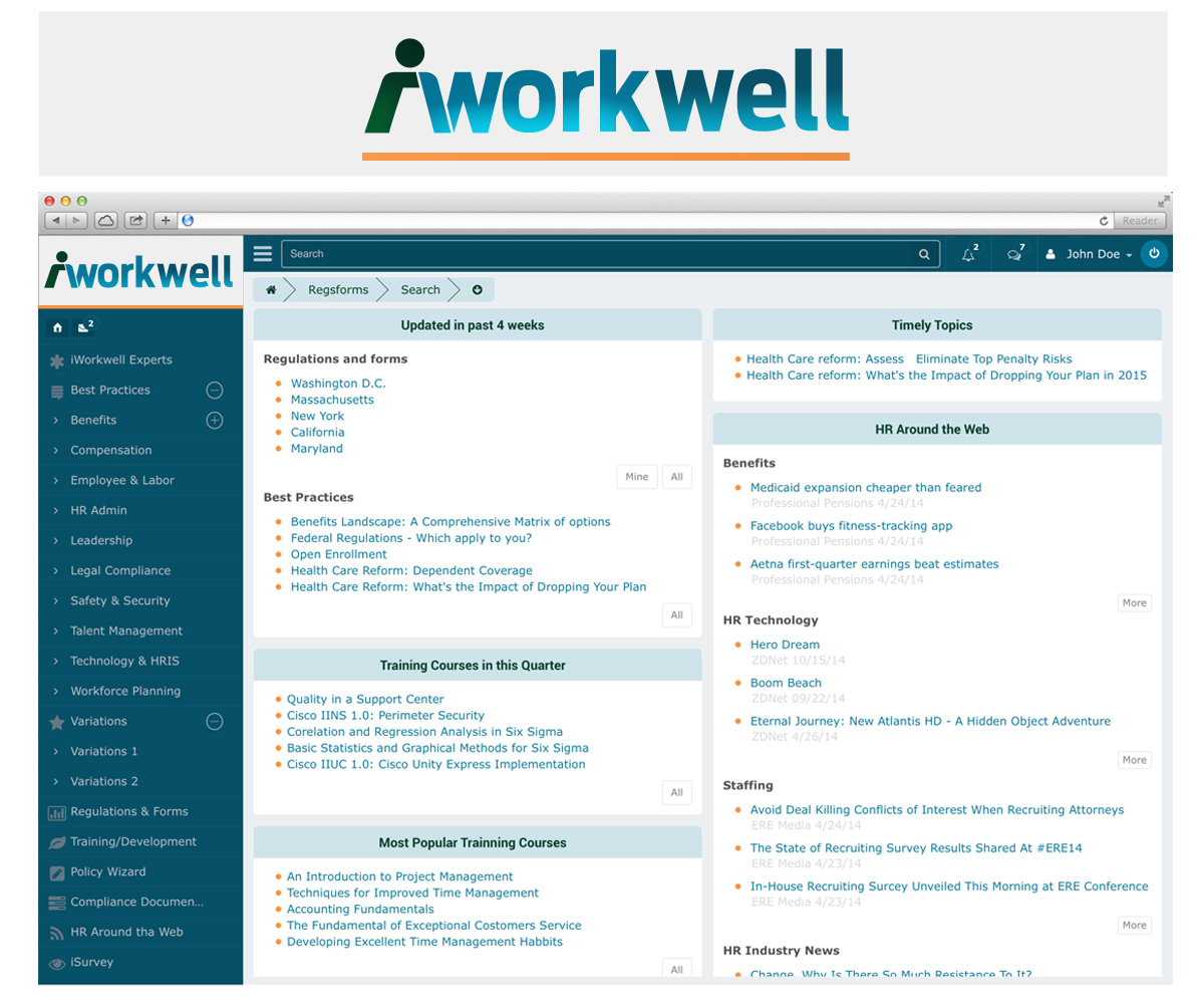 Logo Design by polj designs for iWorkwell, Inc. | Design #4040120