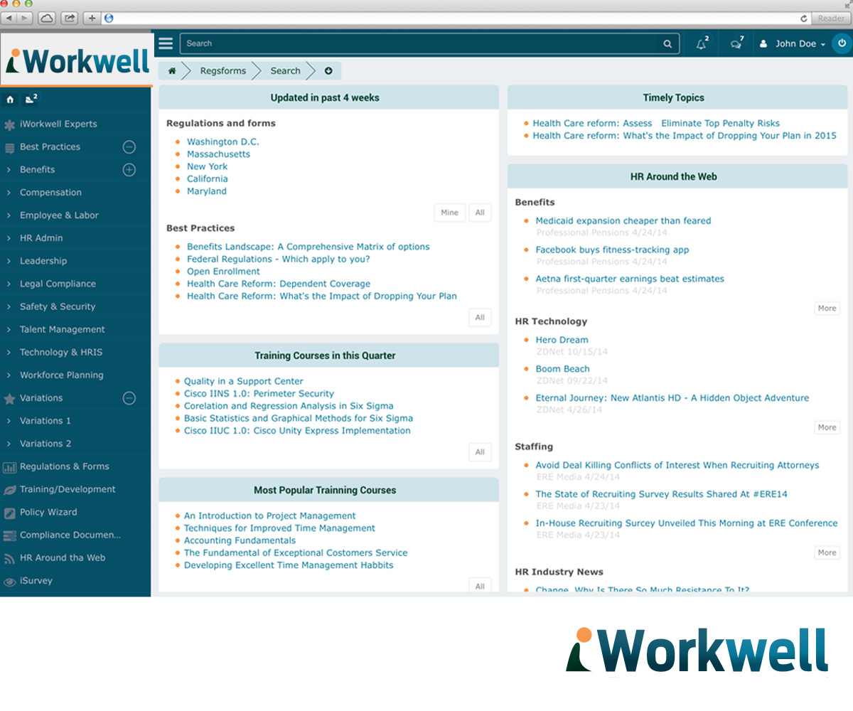 Logo Design by polj designs for iWorkwell, Inc. | Design #4283076