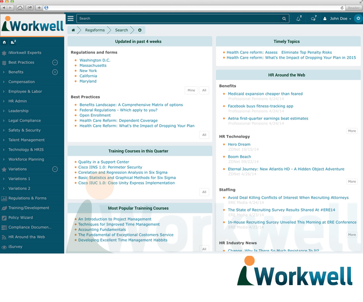 Logo Design by polj designs for iWorkwell, Inc. | Design #4283156