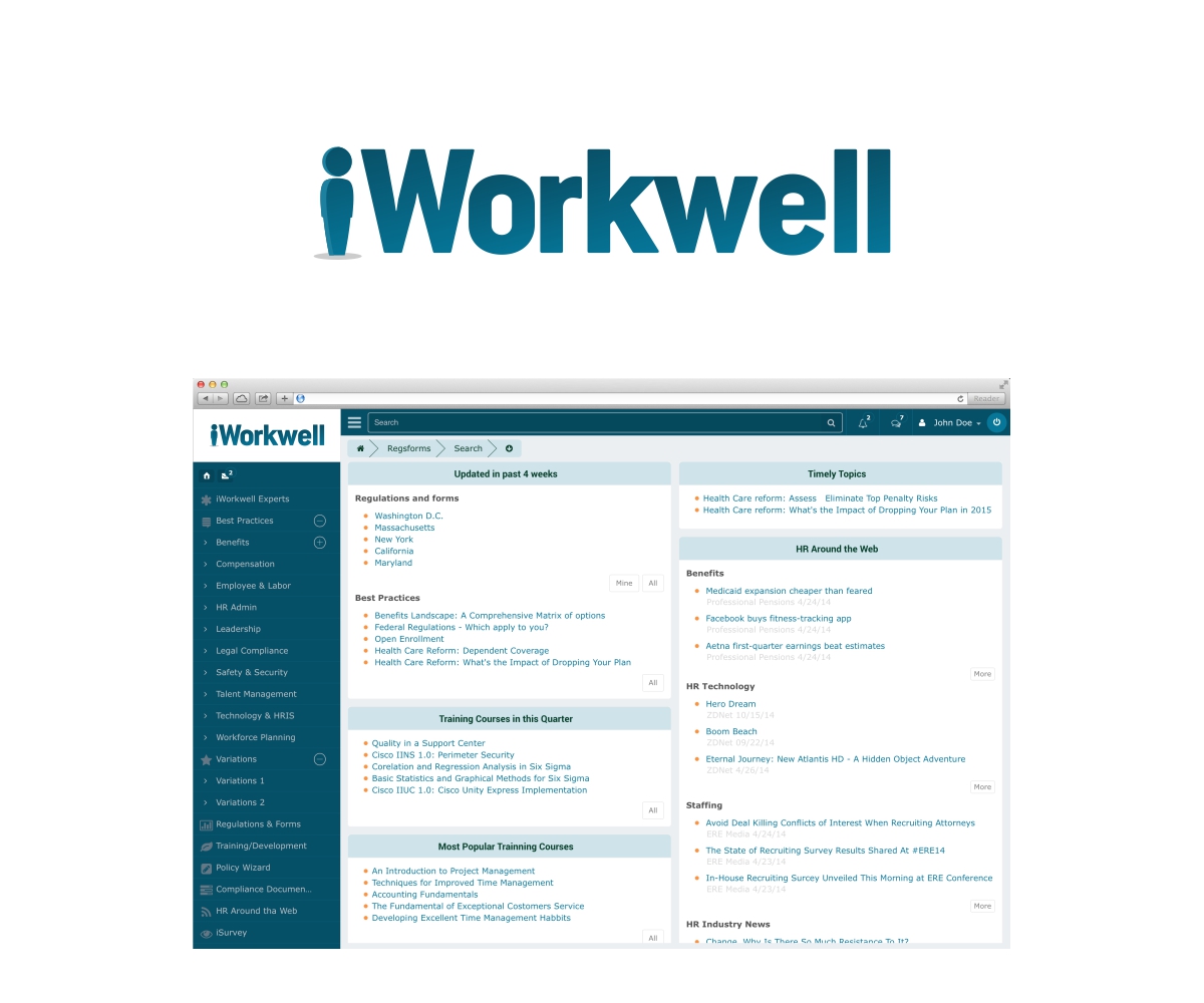 Logo Design by MOH Studio for iWorkwell, Inc. | Design #4031395