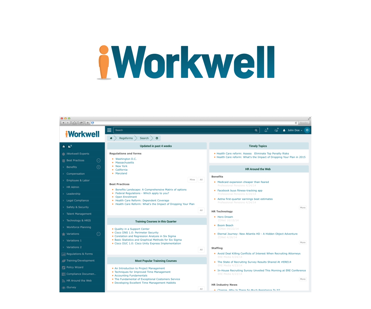 Logo Design by MOH Studio for iWorkwell, Inc. | Design #4031398