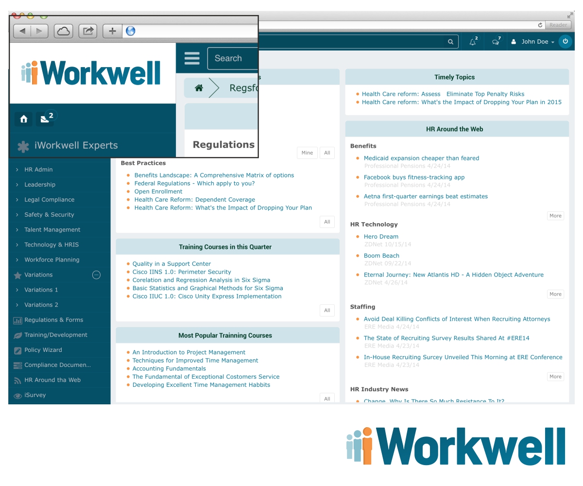 Logo Design by MOH Studio for iWorkwell, Inc. | Design #4255395