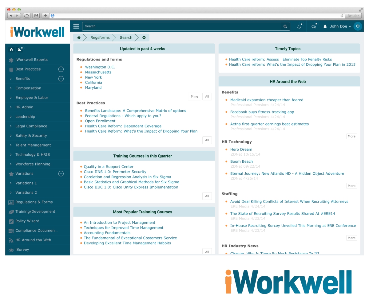 Logo Design by MOH Studio for iWorkwell, Inc. | Design #4395489