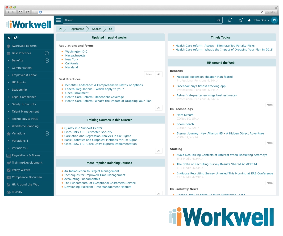 Logo Design by MOH Studio for iWorkwell, Inc. | Design #4395496
