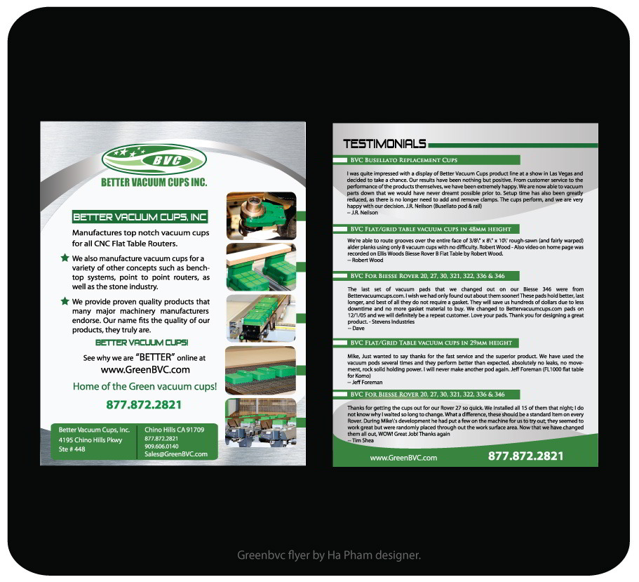 Flyer Design by Hana for Better Vacuum Cups Inc | Design #844304