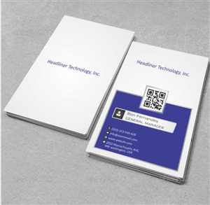 Diseño de Tarjeta de Presentación por AwsomeD para Headliner Technology, Inc. | Diseño: #3402069