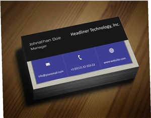 Diseño de Tarjeta de Presentación por AwsomeD para Headliner Technology, Inc. | Diseño: #3402070