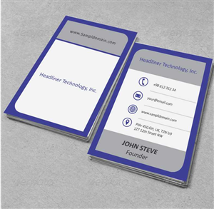 Diseño de Tarjeta de Presentación por AwsomeD para Headliner Technology, Inc. | Diseño: #3402071