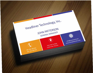 Diseño de Tarjeta de Presentación por AwsomeD para Headliner Technology, Inc. | Diseño: #3402073