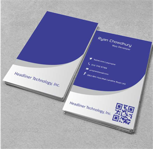 Diseño de Tarjeta de Presentación por AwsomeD para Headliner Technology, Inc. | Diseño #3402075
