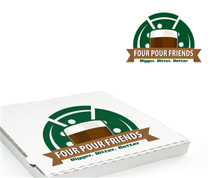 Logo Design by Jems Wood for Four Pour Friends | Design #3404984