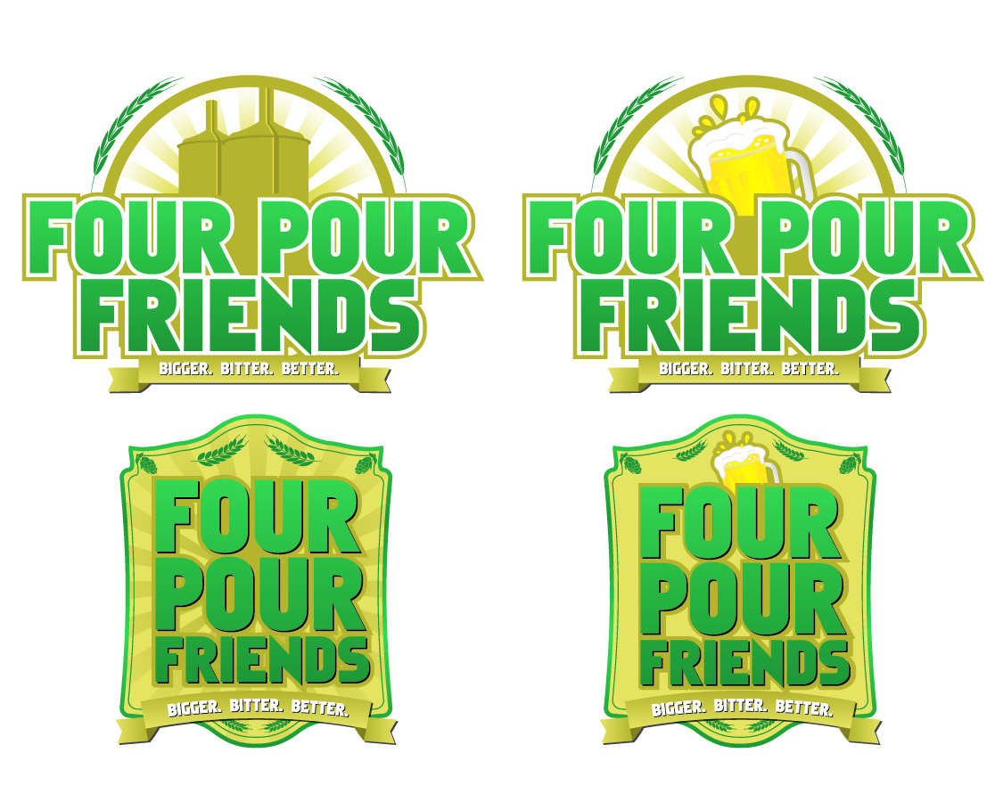 Logo Design by srivero for Four Pour Friends | Design #3434938