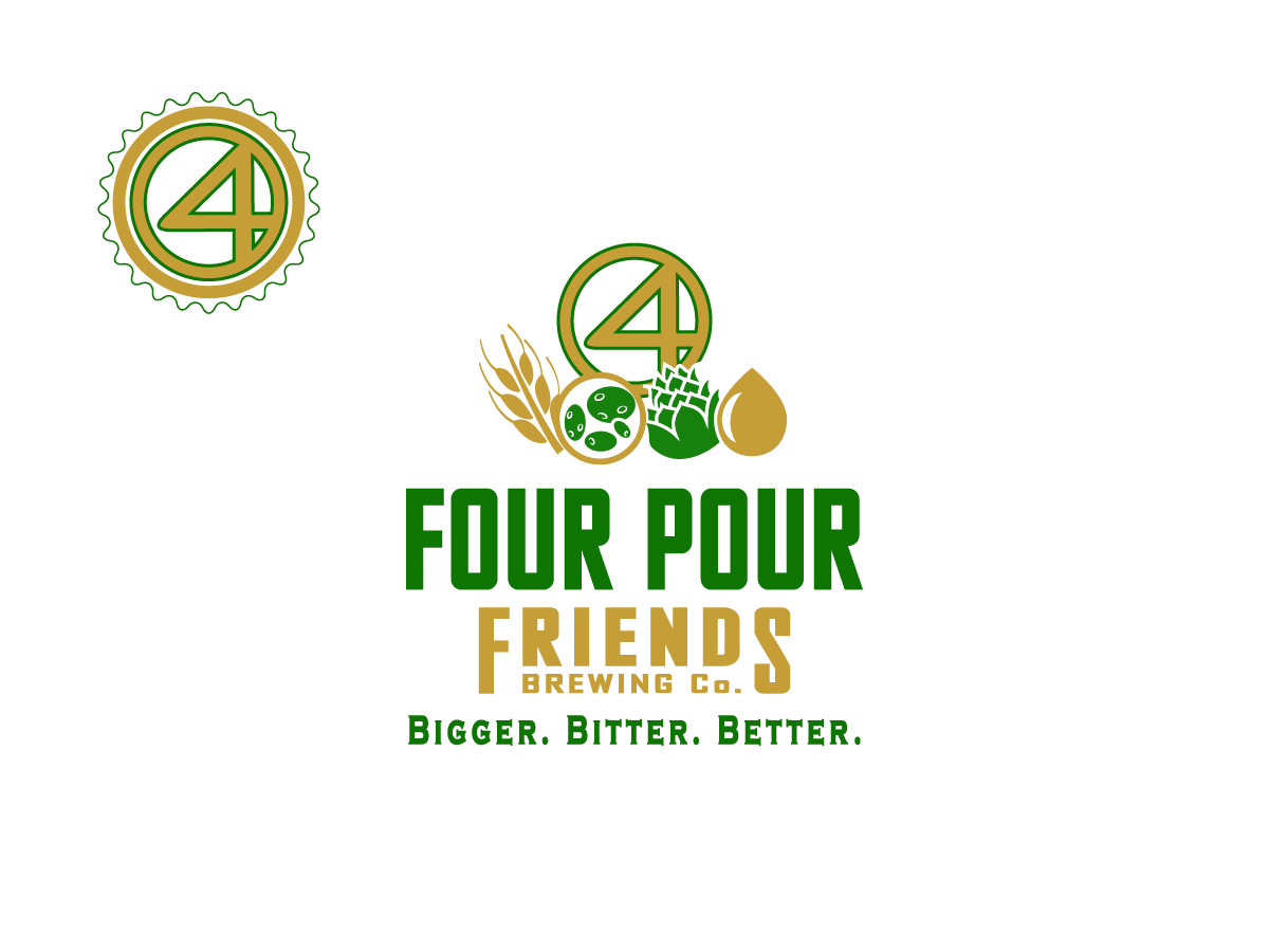 Logo Design by briliana for Four Pour Friends | Design: #3445702