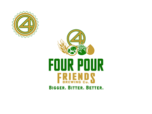 Logo Design by briliana for Four Pour Friends | Design: #3445702