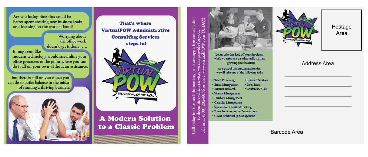 Postcard Design by madrebonita for VirtualPOW | Design #3416738