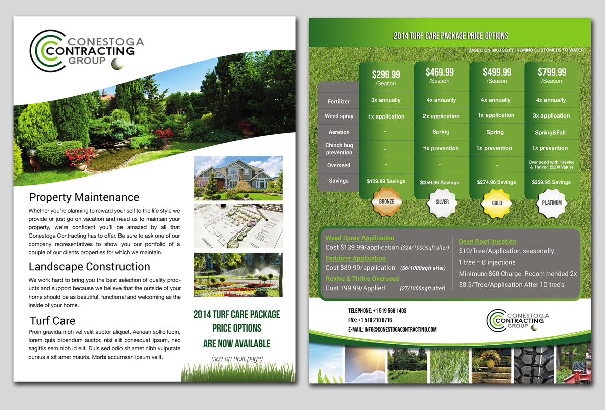 Brochure Design by Adylhere for Conestoga Contracting Group Inc | Design #3410953