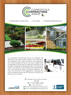 Brochure Design by Sbss for Conestoga Contracting Group Inc | Design: #3419127