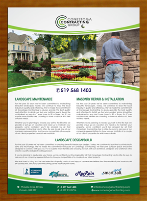 Brochure Design by Sbss for Conestoga Contracting Group Inc | Design: #3436843
