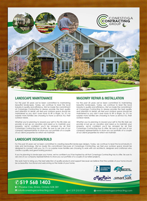 Brochure Design by Sbss for Conestoga Contracting Group Inc | Design: #3436845