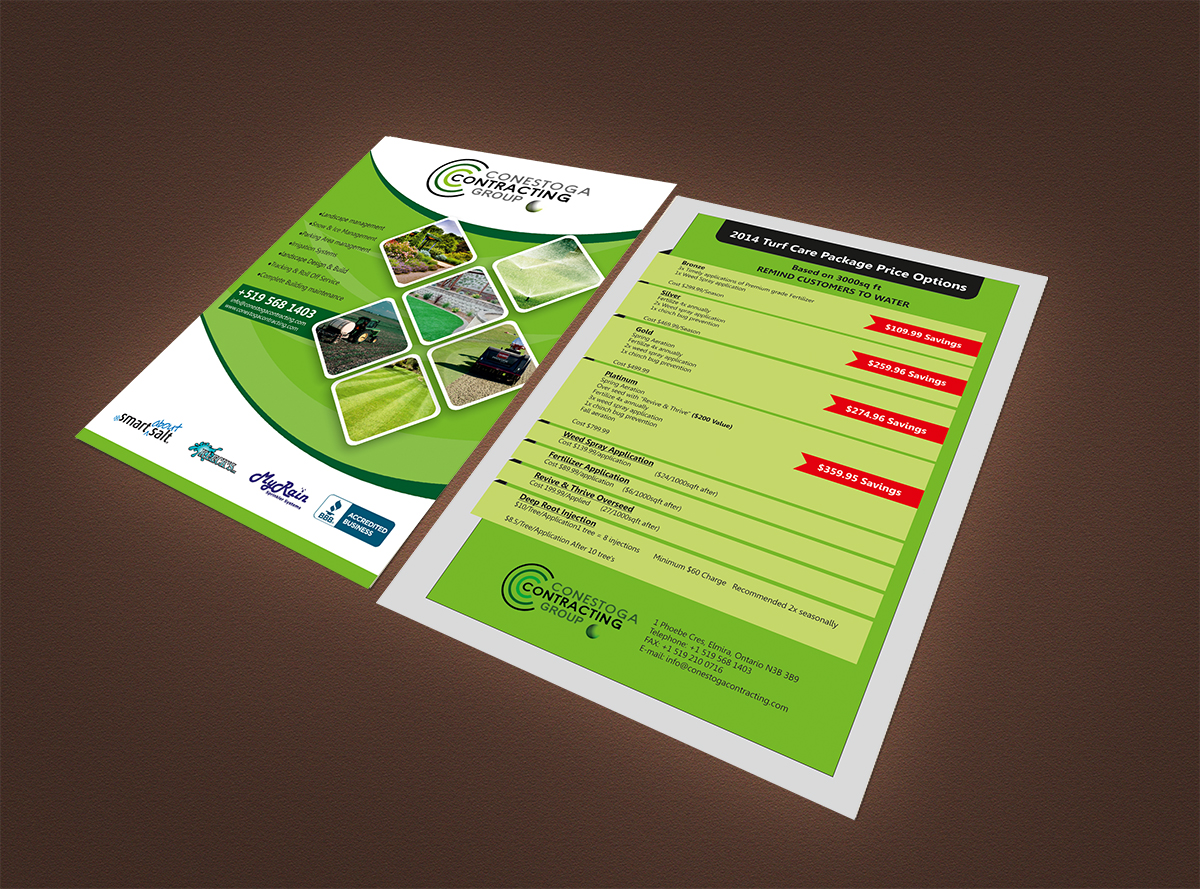 Brochure Design by dkthedon for Conestoga Contracting Group Inc | Design #3409369
