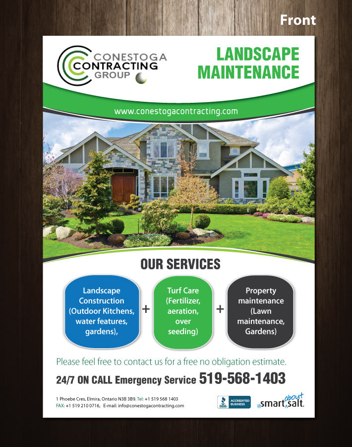 Brochure Design by meet007 for Conestoga Contracting Group Inc | Design #3407624