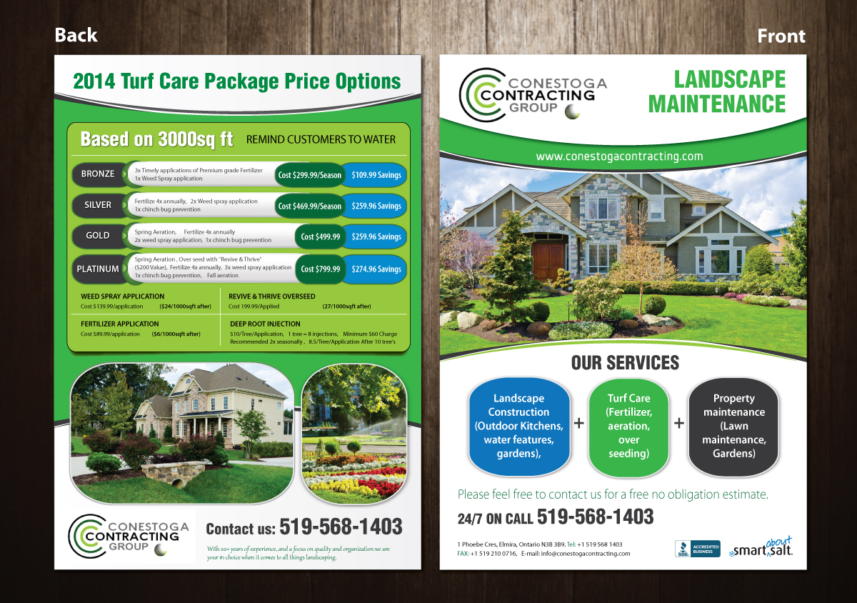 Brochure Design by meet007 for Conestoga Contracting Group Inc | Design #3409712