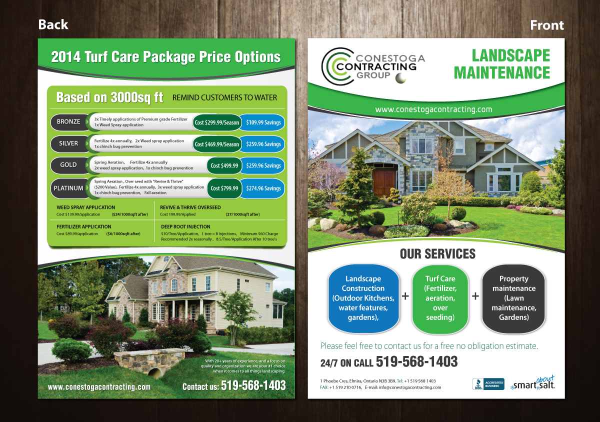 Brochure Design by meet007 for Conestoga Contracting Group Inc | Design #3409816