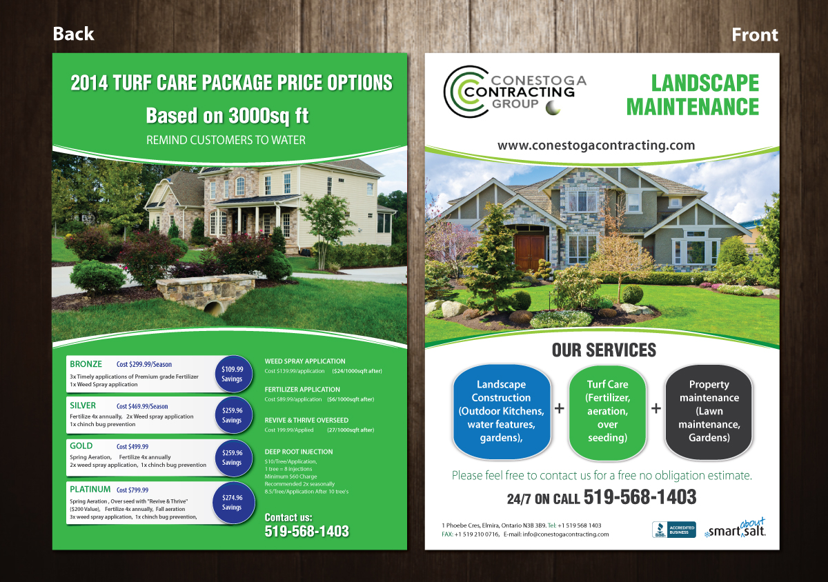 Brochure Design by meet007 for Conestoga Contracting Group Inc | Design #3412305