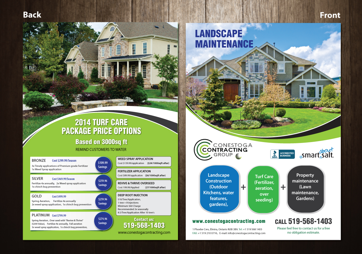 Brochure Design by meet007 for Conestoga Contracting Group Inc | Design #3412979