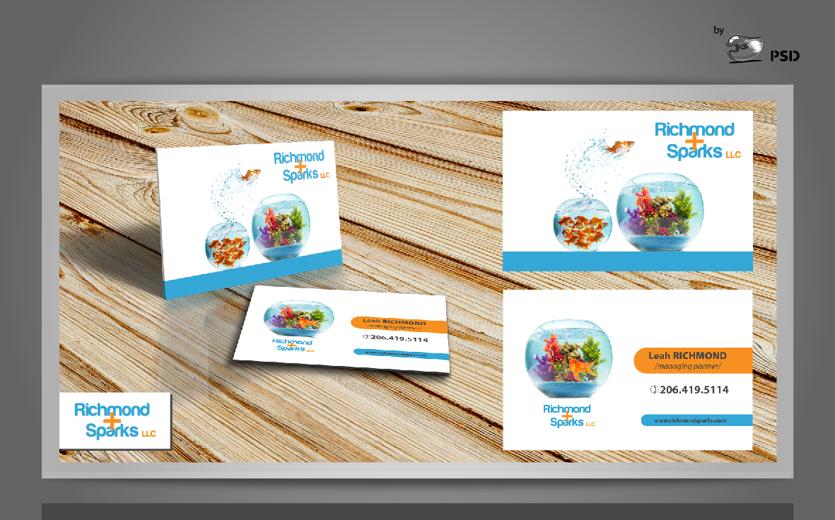 Business Card Design by byPSD for Richmond + Sparks | Design #3414964