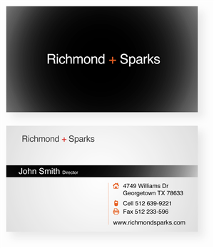 Design de Carte de Visite par CanDoDesign pour Richmond + Sparks | Design : #3520843