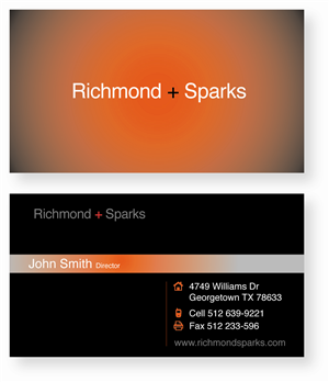 Design de Carte de Visite par CanDoDesign pour Richmond + Sparks | Design : #3520844