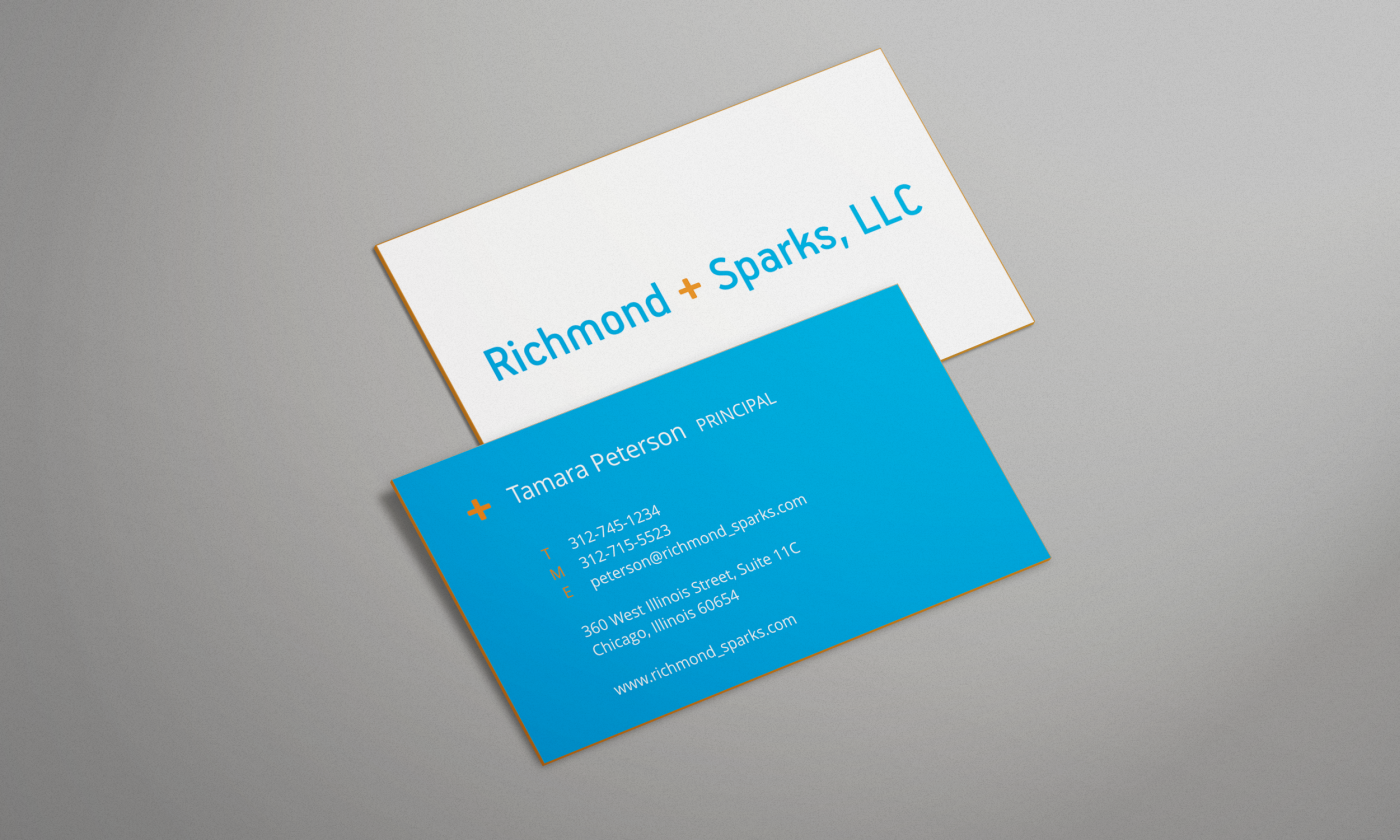 Business Card Design by HYPdesign for Richmond + Sparks | Design #3404330