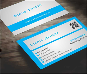 Visitenkarten-Design von AwsomeD für Cortis Joinery | Design: #3410924