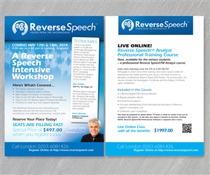 reverse speech flyer | Diseño de Flyer por see why