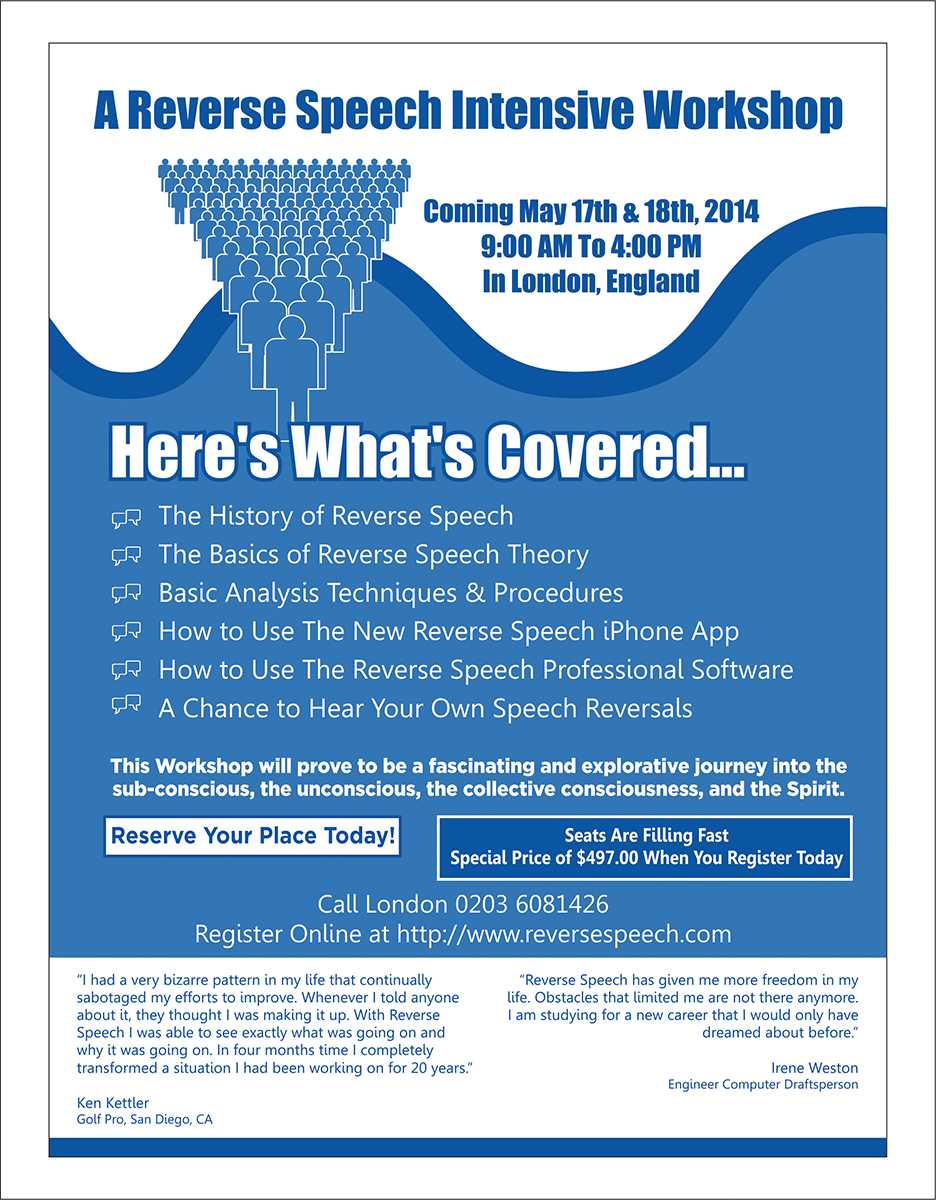 Flyer Design by dkthedon for Reverse Speech Pty. Ltd. | Design #3430669