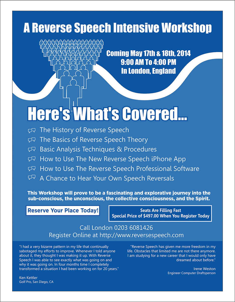 Flyer Design by dkthedon for Reverse Speech Pty. Ltd. | Design #3430676