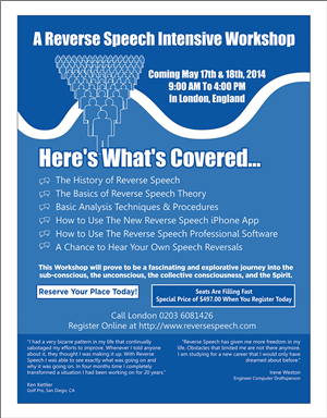 Flyer Design by dkthedon for Reverse Speech Pty. Ltd. | Design: #3430676