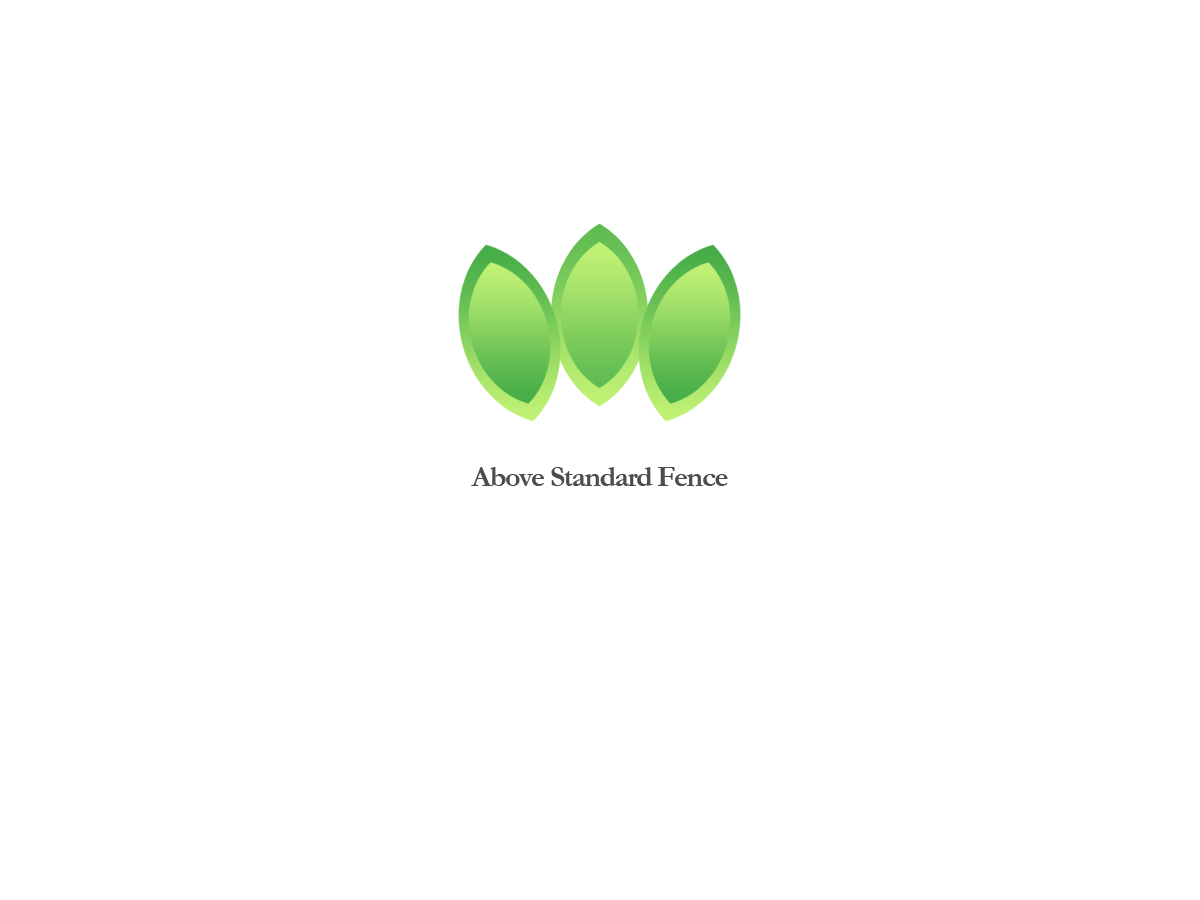 Logo Design by Seamus Radu for Above Standard Fence | Design #3430970