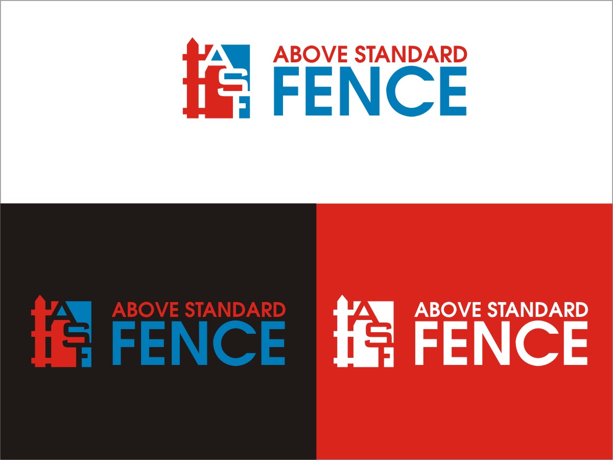 Logo Design by Actives for Above Standard Fence | Design #3426058