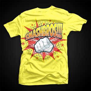 Smashbros Crew Shirt. | Design de T-shirt par D'Mono