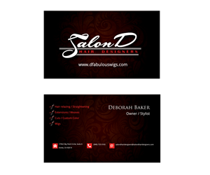 Business Card Design by Satyajit Sil Creations for Salon D | Design: #3416314