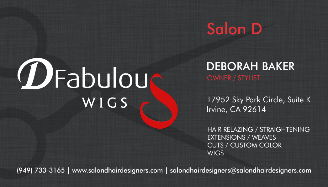 Business Card Design by asykar design for Salon D | Design #3409360