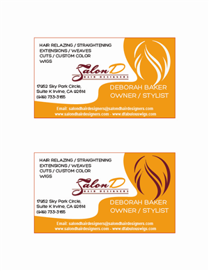 Business Card Design by franck.boistel for Salon D | Design #3416022