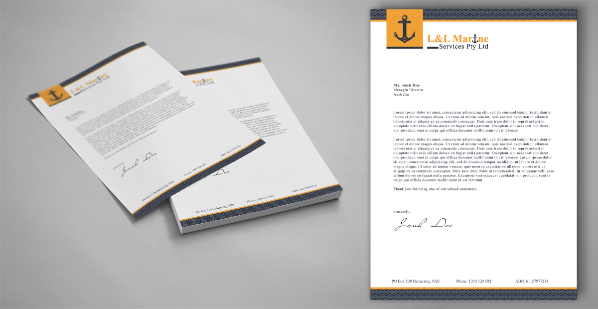 Letterhead Design by nsillustration for this project | Design #3435903
