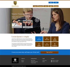 Web Design by the-lion-king for Prospera | Design: #3419661